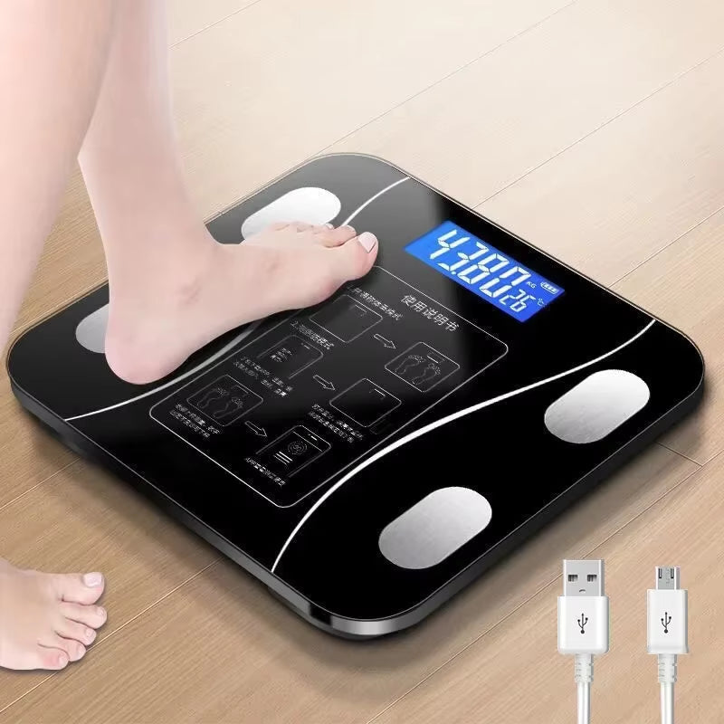 Zanzari SmartFit™ Bluetooth Weegschaal – Voor Gewicht & Lichaamsanalyse