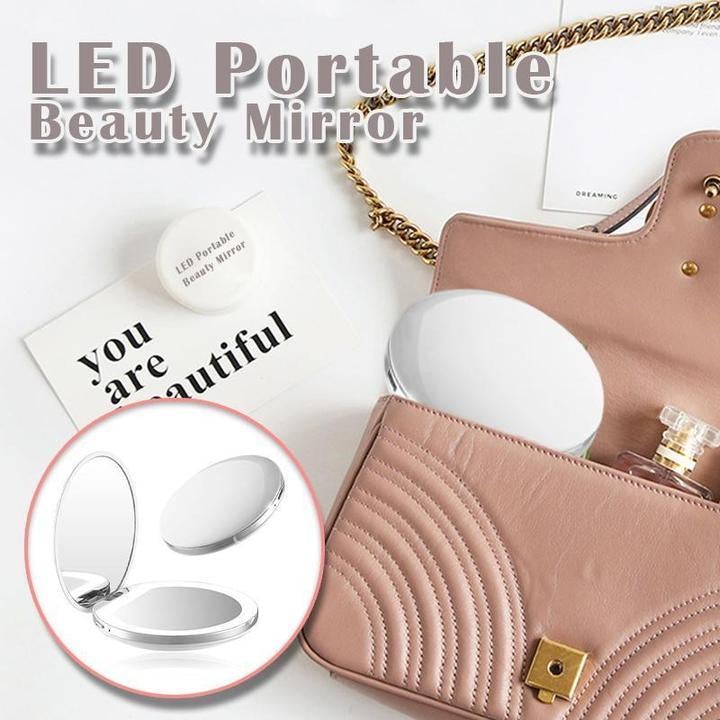 Zanzari LED Make-up Spiegel – Oplaadbaar & Handzaam met Vergroting