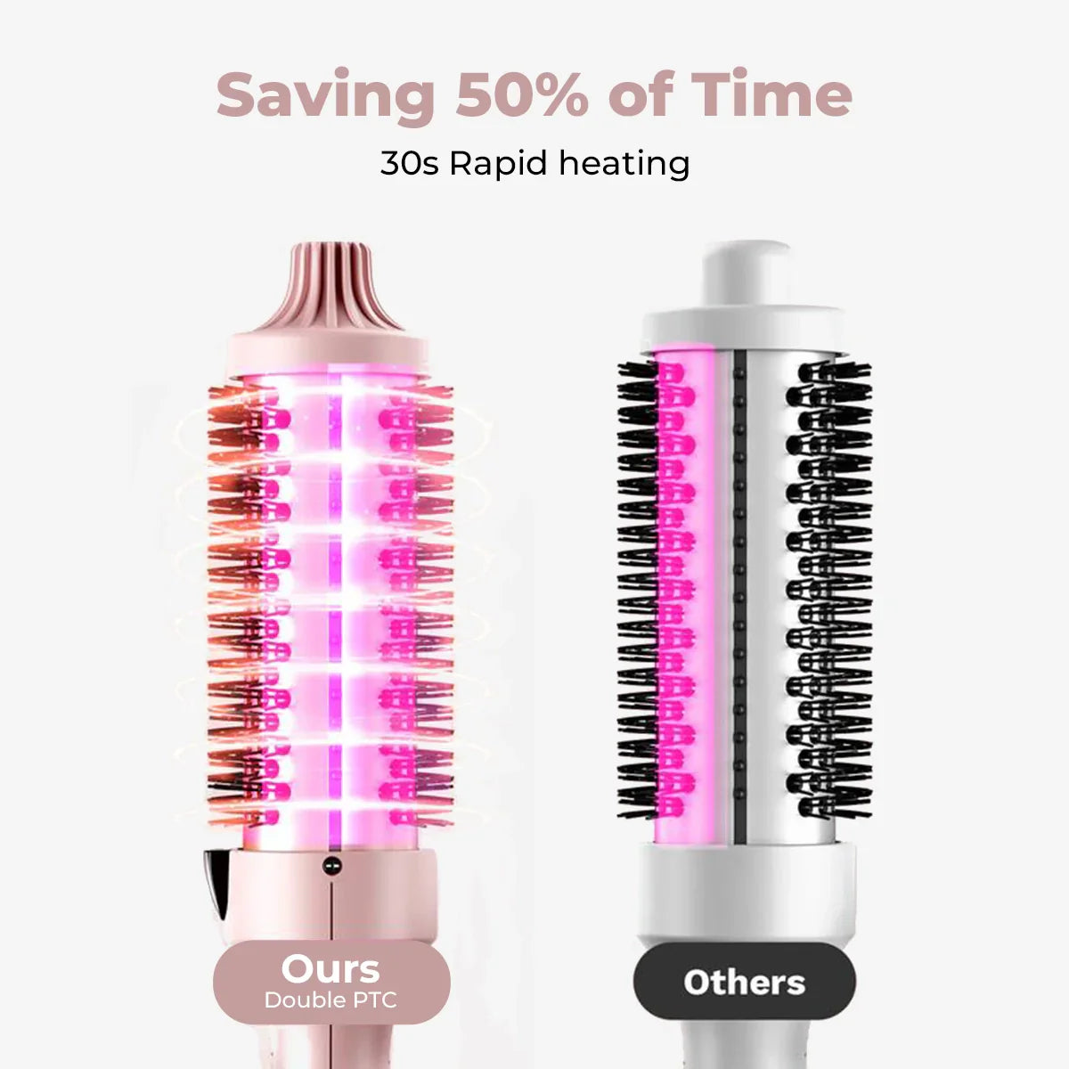 Zanzari IonBrush Pro™ – Thermische Borstel met Negatieve Ionentechnologie