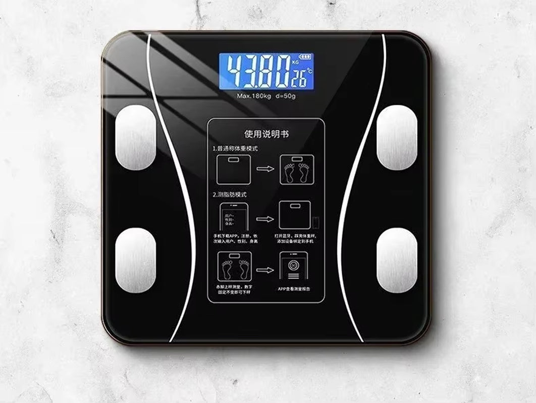 Zanzari SmartFit™ Bluetooth Weegschaal – Voor Gewicht & Lichaamsanalyse