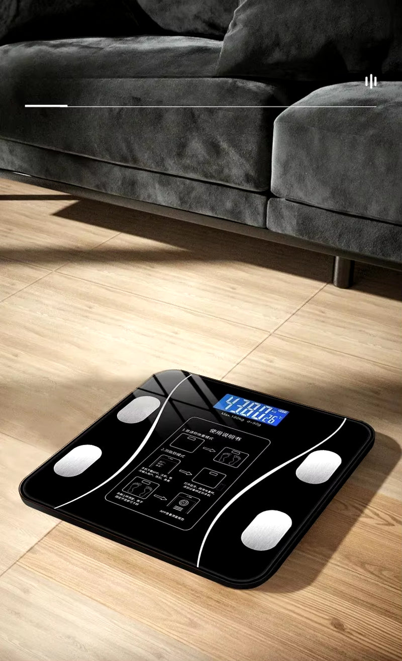 Zanzari SmartFit™ Bluetooth Weegschaal – Voor Gewicht & Lichaamsanalyse