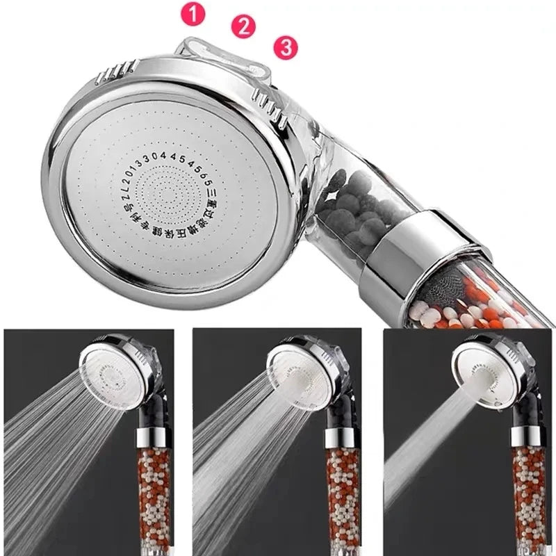 Zanzari HydroSpa™ 3-in-1 Douchekop – Hoge Druk & Waterbesparend met Anionenfilter