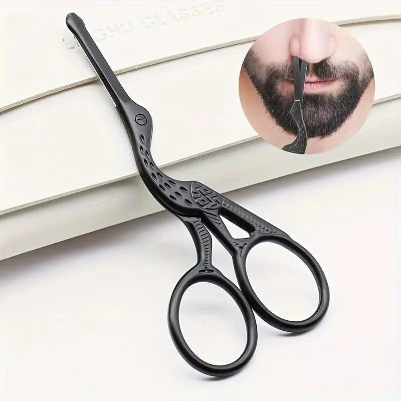 Zanzari PrecisionScissors™ – RVS Rondkop Schaar voor Neus, Oren, Wenkbrauwen & Baard
