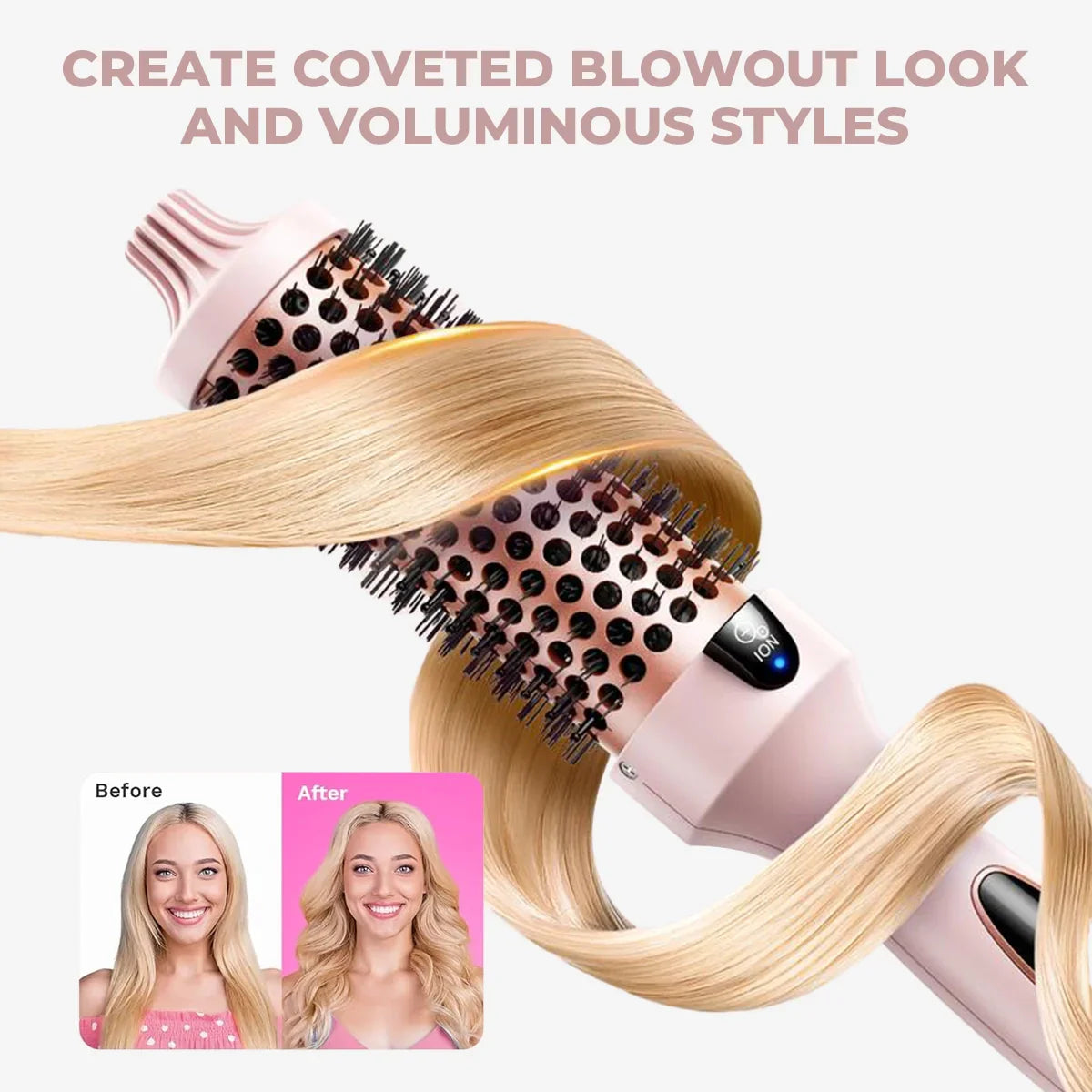 Zanzari IonBrush Pro™ – Thermische Borstel met Negatieve Ionentechnologie