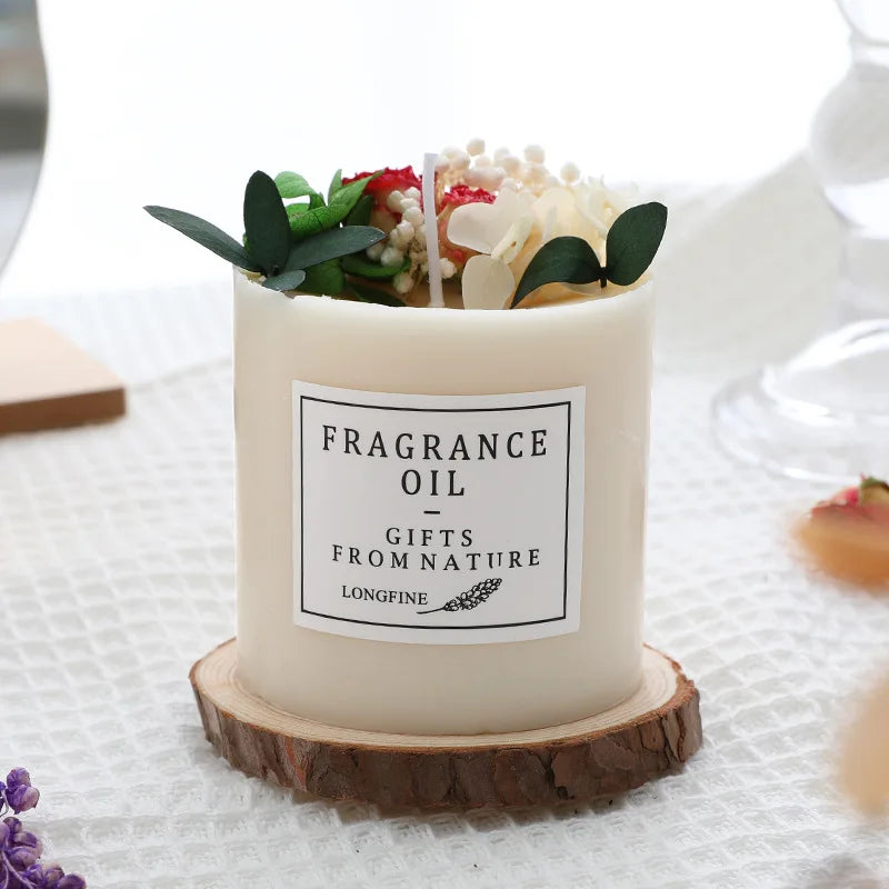 Zanzari BloomCandle™ – Geurkaars met Gedroogde Bloemen (25u brandduur)