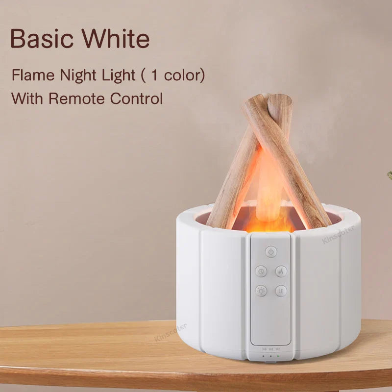 Zanzari FlameMist™ – Simulerende Vlam Aroma Diffuser & Ultrasone Luchtbevochtiger