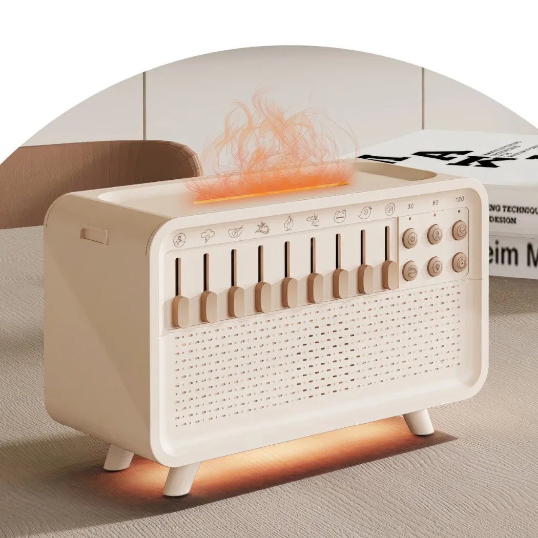 Zanzari DreamAura™ – Bluetooth White Noise Machine met Aroma Diffuser, Luchtbevochtiger & Nachtlamp