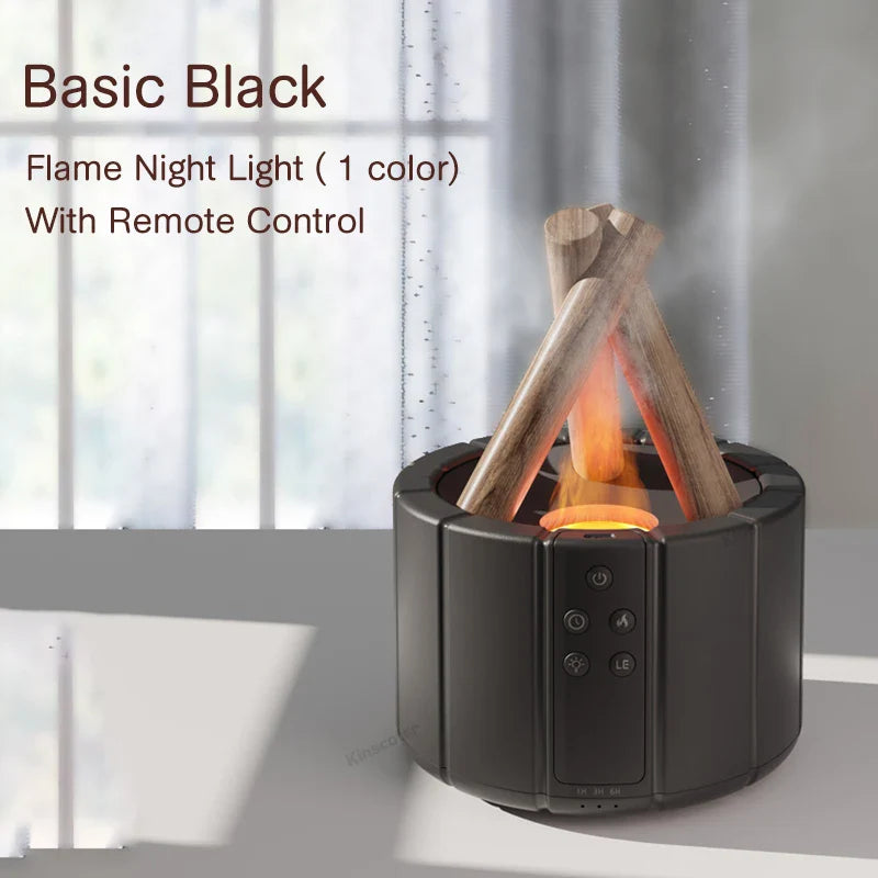 Zanzari FlameMist™ – Simulerende Vlam Aroma Diffuser & Ultrasone Luchtbevochtiger