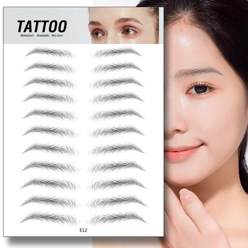 Zanzari 4D Waterproof Wenkbrauw Tattoos – Natuurlijke Brows in Seconden
