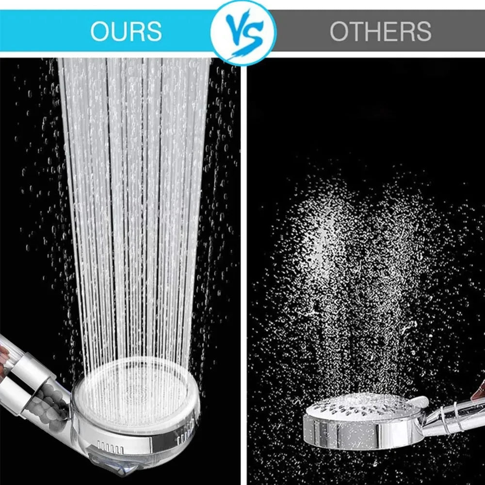 Zanzari HydroSpa™ 3-in-1 Douchekop – Hoge Druk & Waterbesparend met Anionenfilter