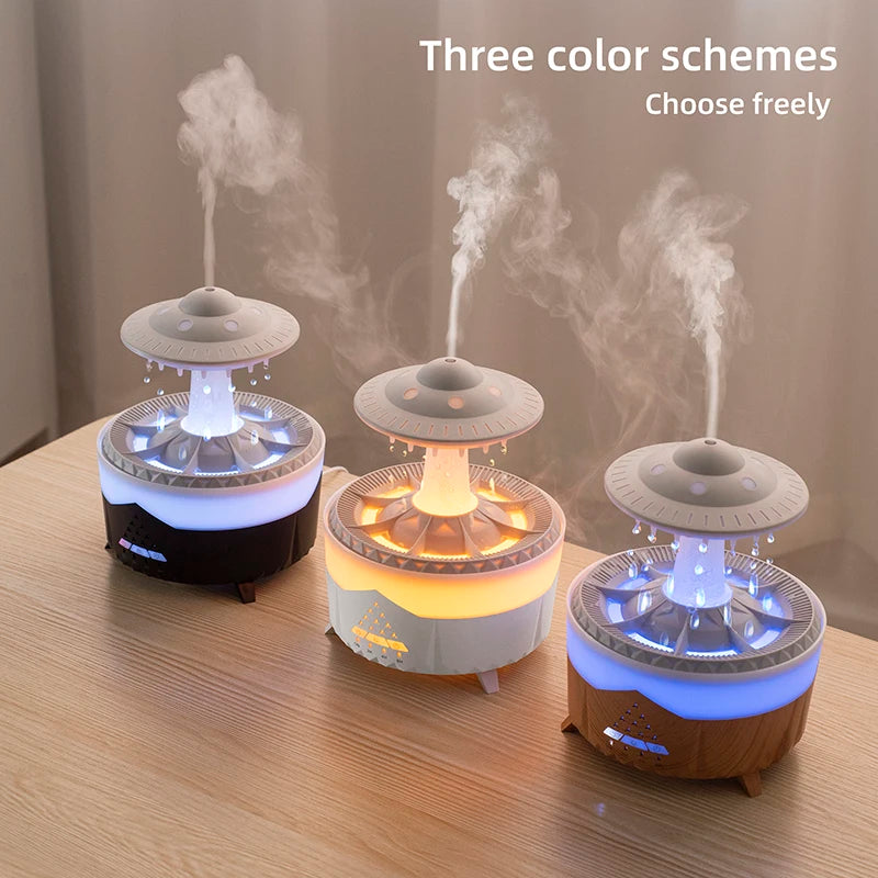 Zanzari RainCloud™ – UFO Aromatherapie Luchtbevochtiger & LED Nachtlamp