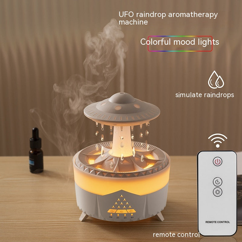 Zanzari RainCloud™ – UFO Aromatherapie Luchtbevochtiger & LED Nachtlamp