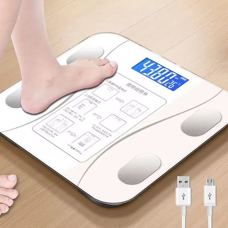 Zanzari SmartFit™ Bluetooth Weegschaal – Voor Gewicht & Lichaamsanalyse