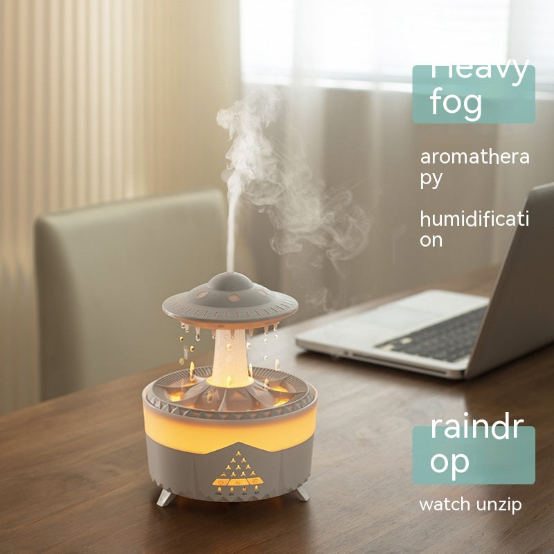 Zanzari RainCloud™ – UFO Aromatherapie Luchtbevochtiger & LED Nachtlamp