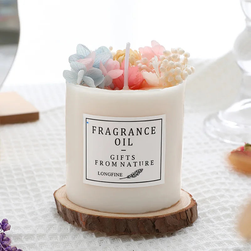 Zanzari BloomCandle™ – Geurkaars met Gedroogde Bloemen (25u brandduur)