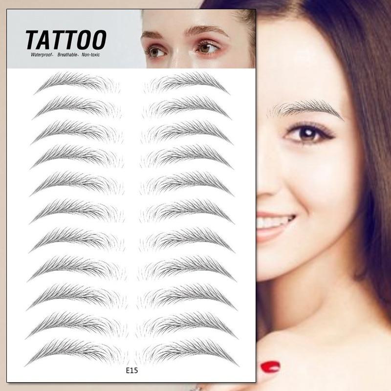 Zanzari 4D Waterproof Wenkbrauw Tattoos – Natuurlijke Brows in Seconden