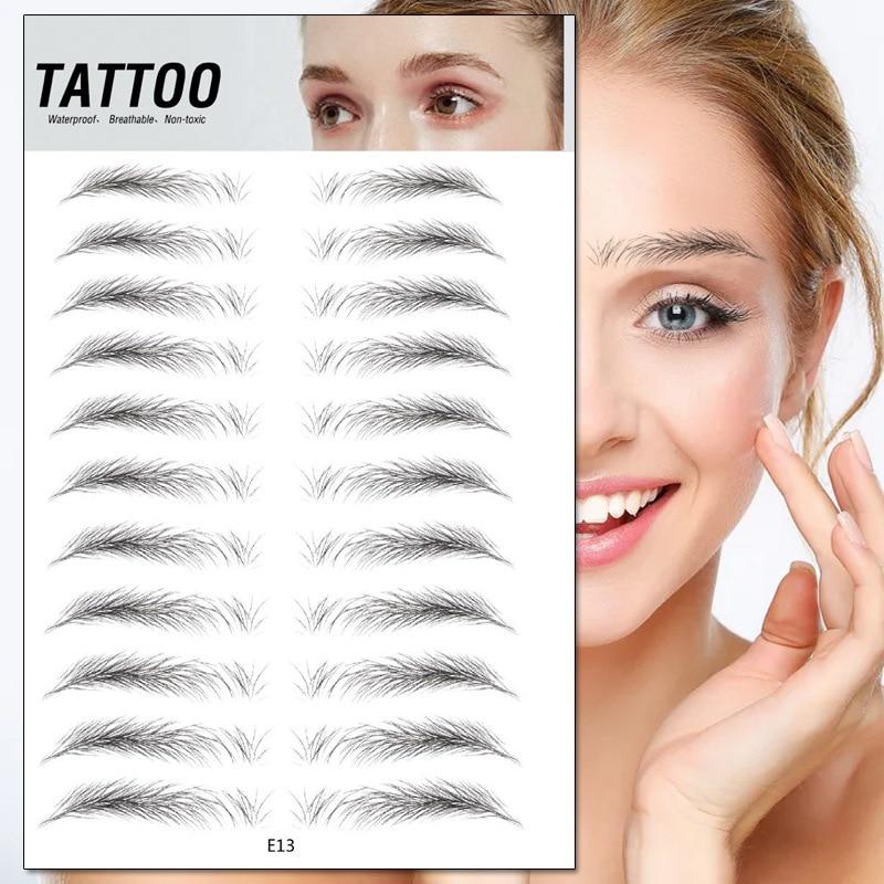 Zanzari 4D Waterproof Wenkbrauw Tattoos – Natuurlijke Brows in Seconden