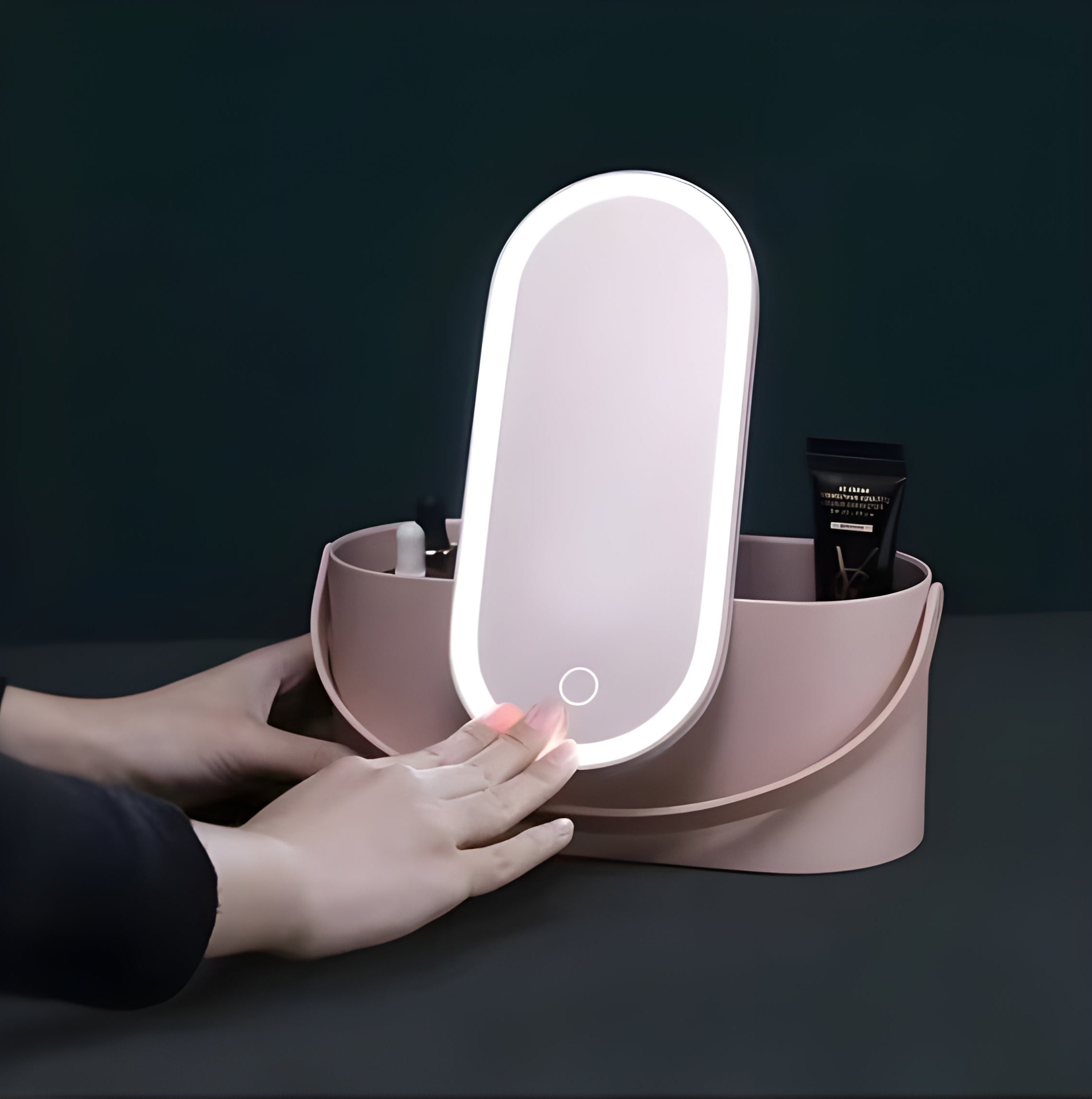 Zanzari LuxeGlow™ Light Case – Make-up Koffer met LED Spiegel & Opbergruimte