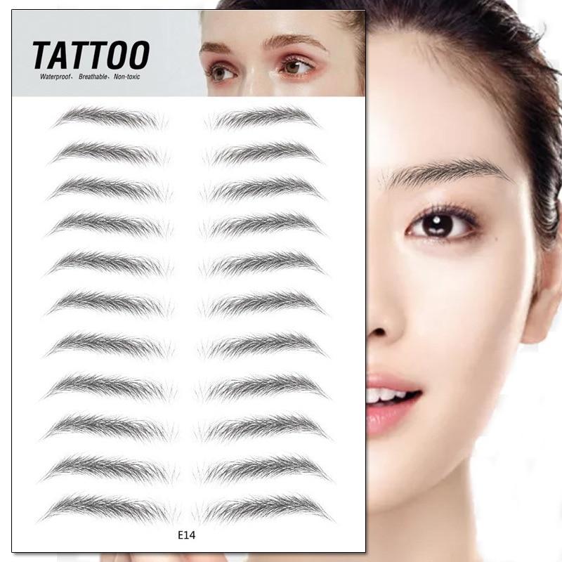 Zanzari 4D Waterproof Wenkbrauw Tattoos – Natuurlijke Brows in Seconden