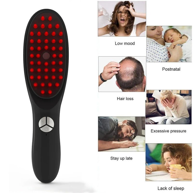 Zanzari Red Light Scalp Comb – Anti-Haaruitval & Haargroei Stimulator
