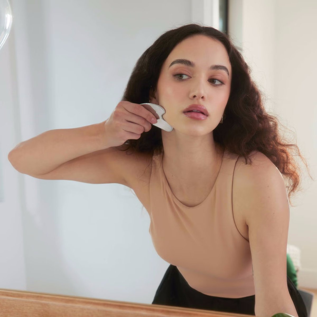 Zanzari Lift & Glow Gua Sha – RVS Gezichtstool