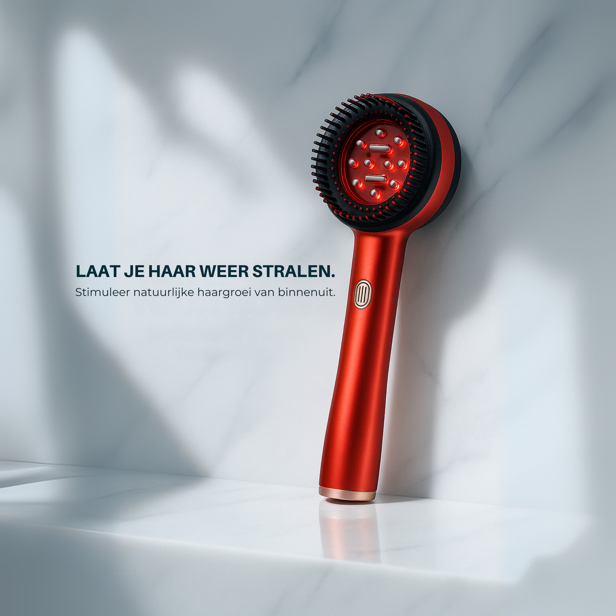 Zanzari HairGlow™ – Scalp Massager met Roodlichttherapie & Olie Applicator