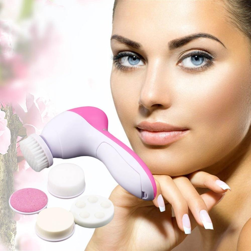 Zanzari 5-in-1 Gezichtsreinigingsborstel – Elektrisch & Exfoliërend