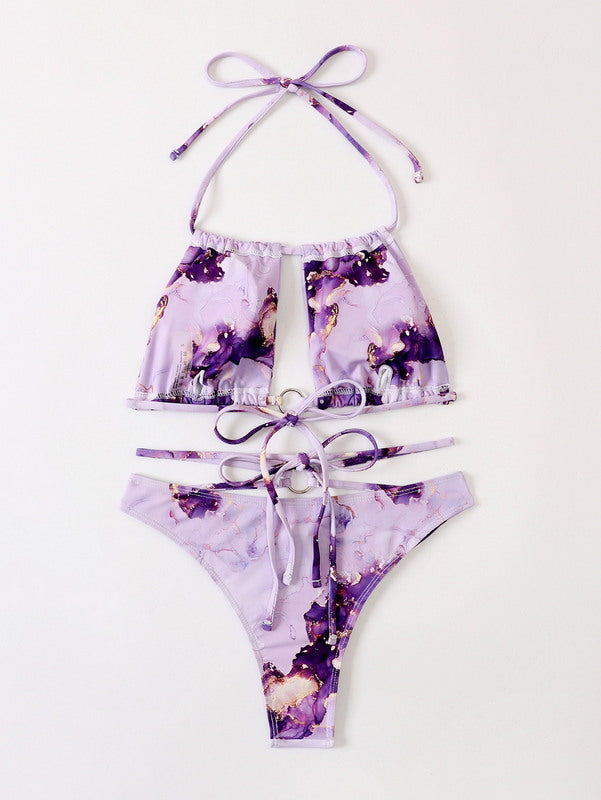Tie Dye Bikini set - Purple